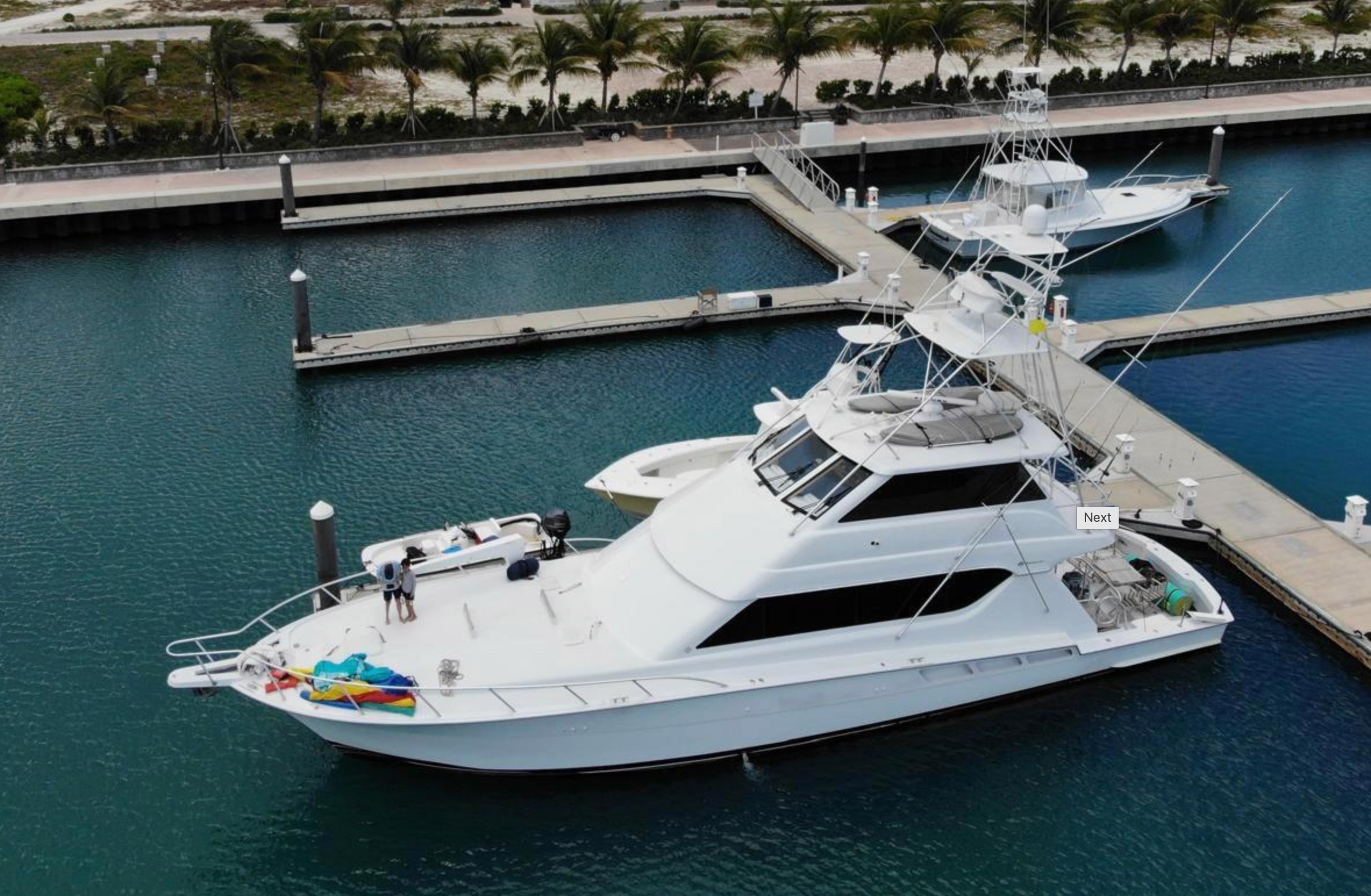 MRS. Z — Hatteras 70 exterior aerial view